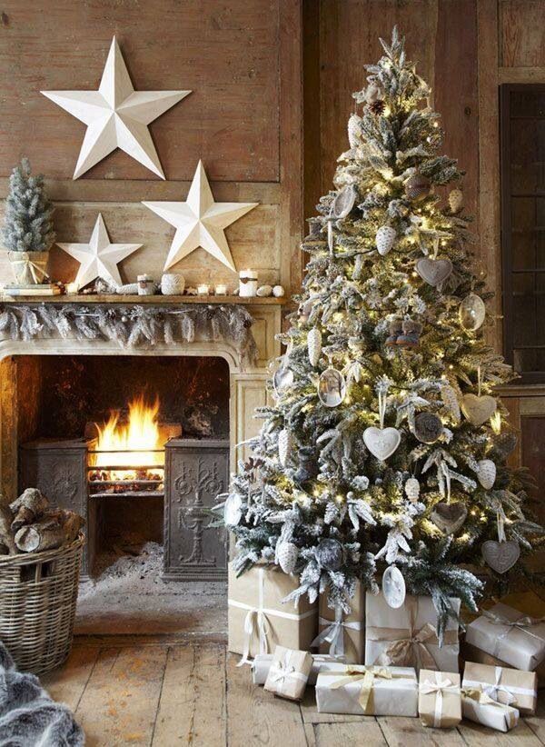 Chritmas Tree and Fireplace