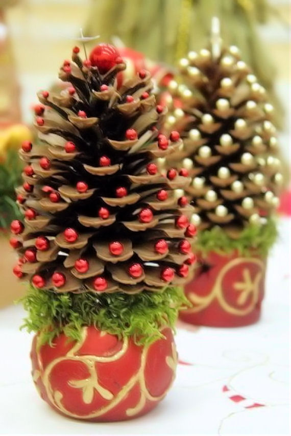 Pinecone Christmas Trees