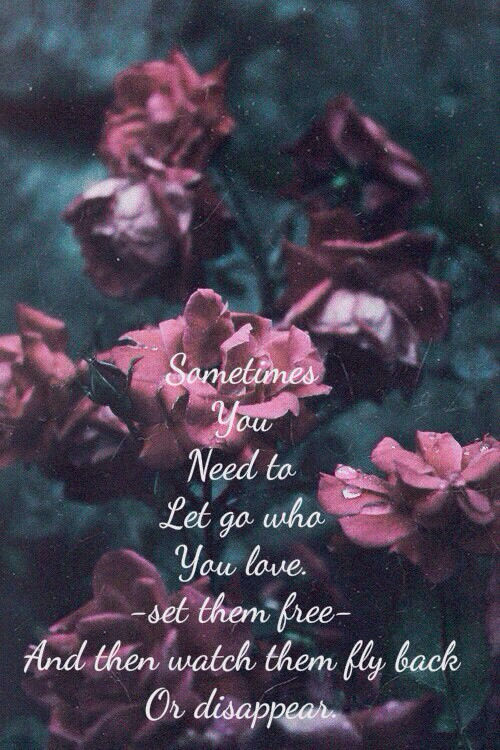 Let go who you love