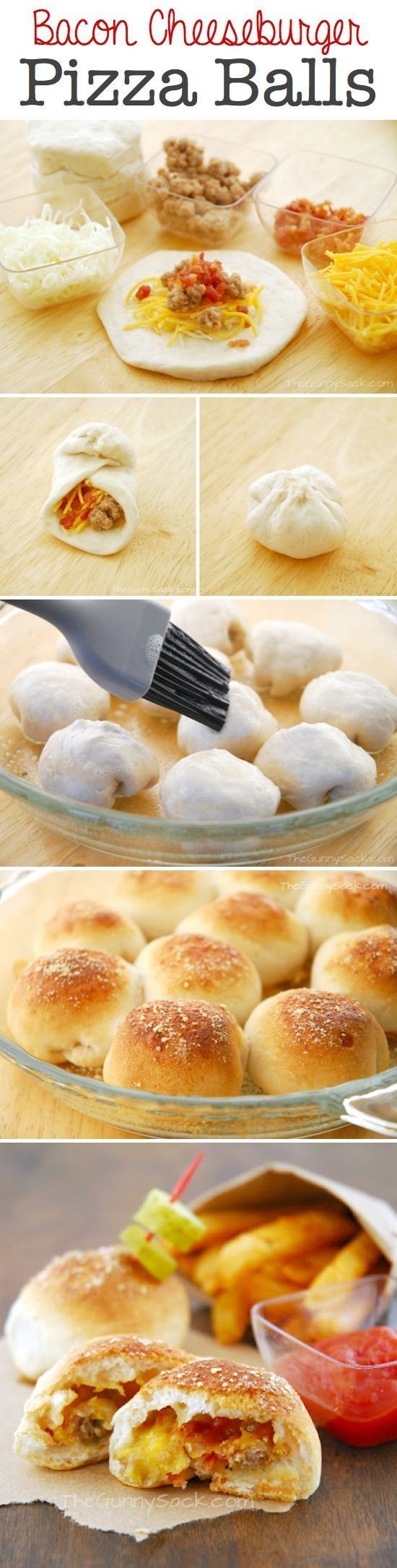 Bacon Cheeseburger Bacon Pizza Balls recipe Bacon Cheeseburger Bacon Pizza Balls recipe