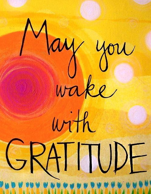 wake up with gratitude
