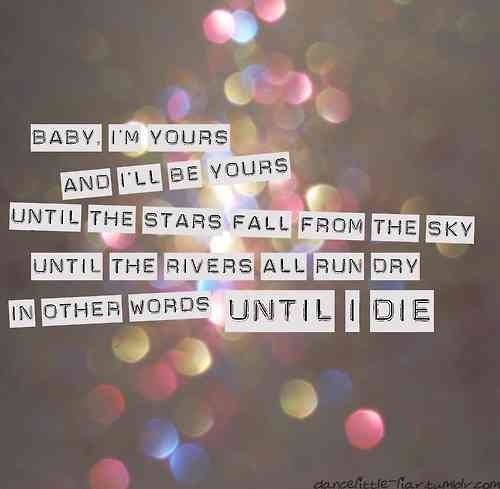 Love you til the end Love you til the end