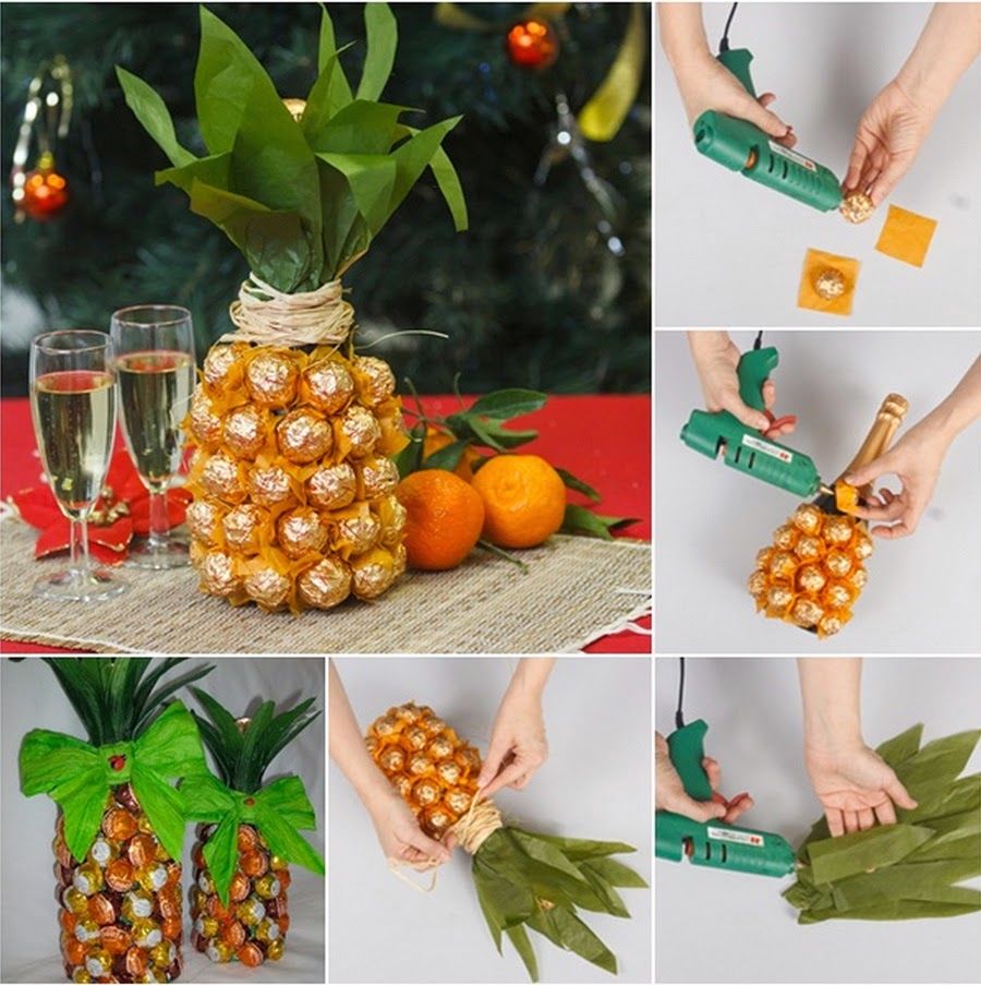 Making a champagne Pineapple Making a champagne Pineapple