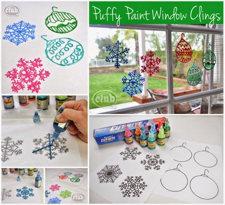 How to make window clings for Christmas