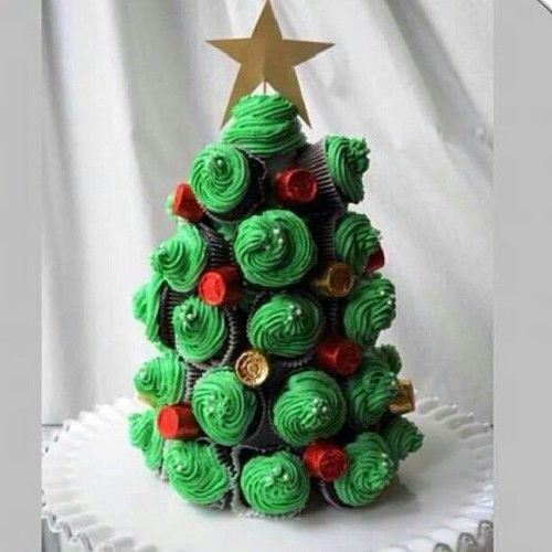 Christmas Cupcake Tree Christmas Cupcake Tree