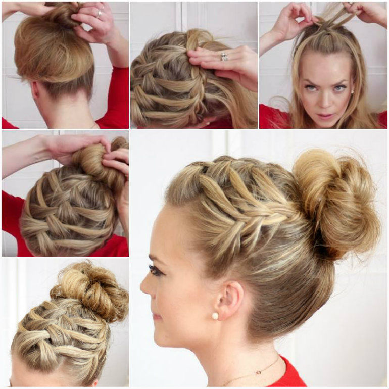 How to style a triple braid waterfall