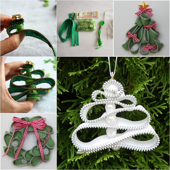 How to make a zipper ornament