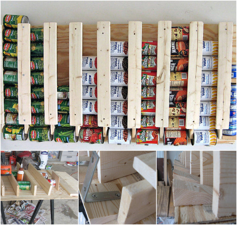 How to create a can dispenser for storage How to create a can dispenser for storage