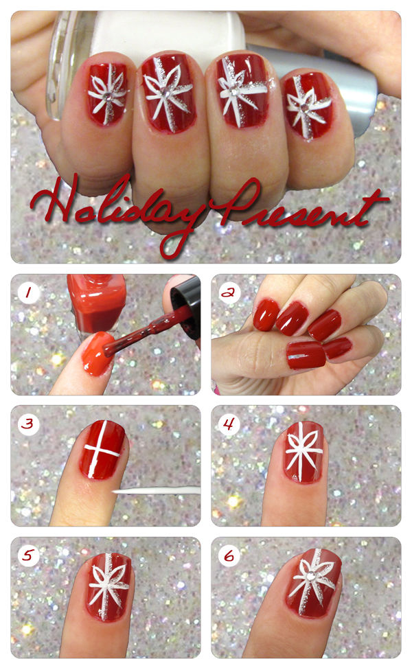 Holiday Present Nails