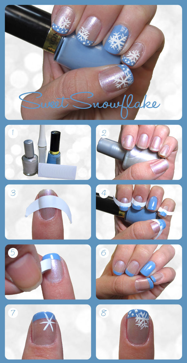 Sweet Snowflake Nail Tutorial