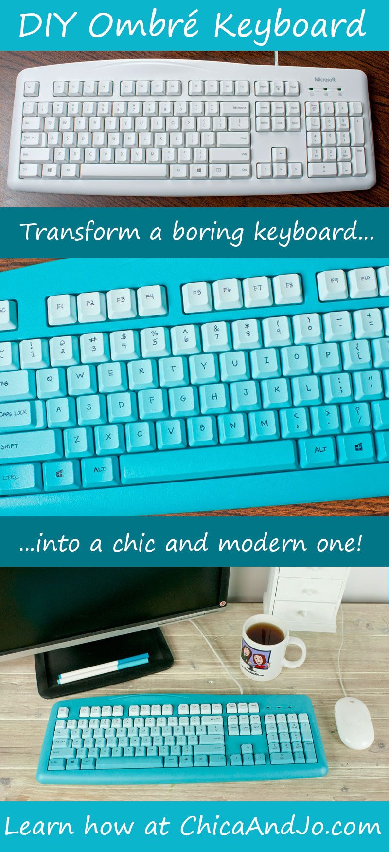 DIY Ombre Keyboard