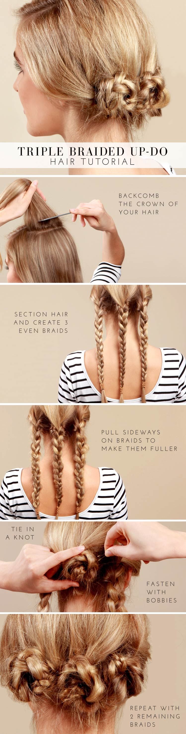 triple braid updo