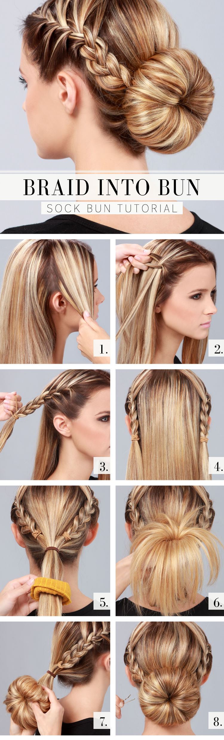 Braid into Bun Tutorial Braid into Bun Tutorial