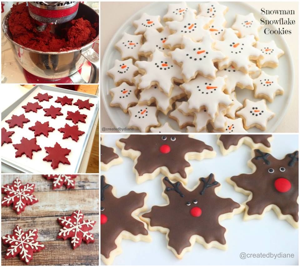 How to make snowflake cookies for Christmas