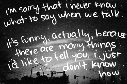 some many things to say