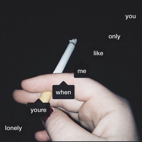when you're lonely