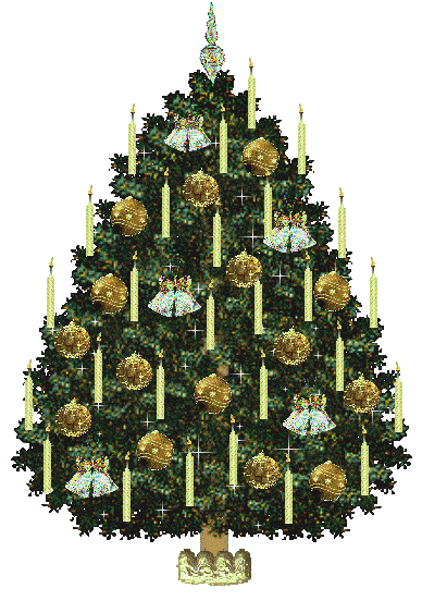 Sparkling Old Fashion Christmas Tree