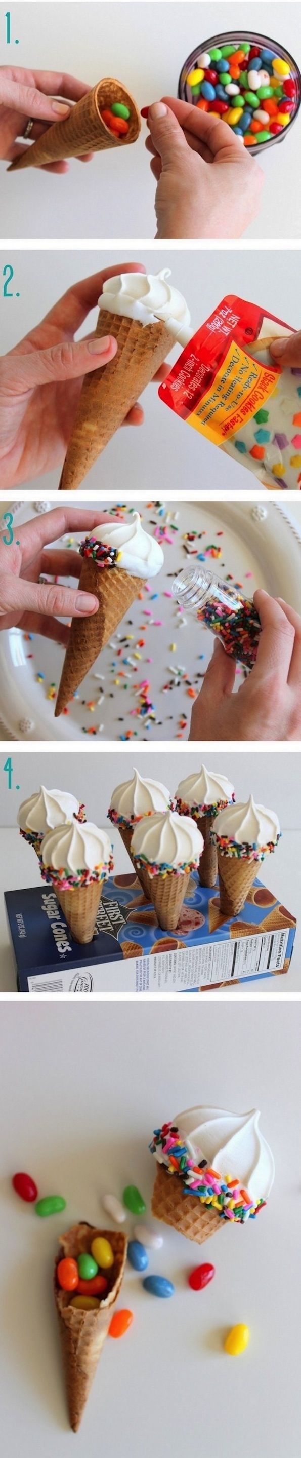 Pinata Ice Cream Cones