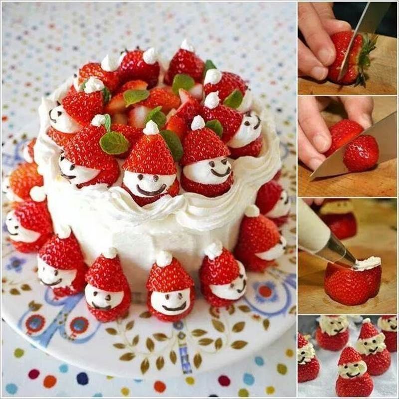 How to make a Santa Christmas Cake