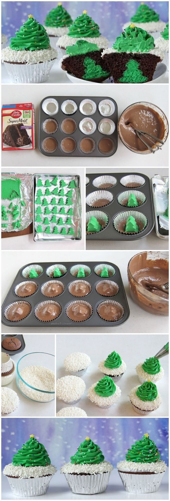 Christmas Tree Cupcake Recipe