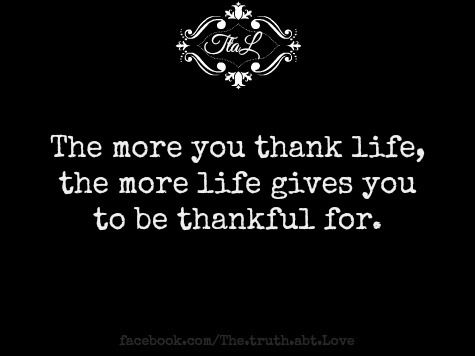 thank life