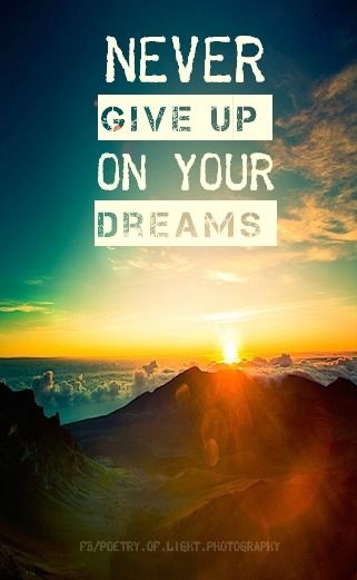never give up never give up