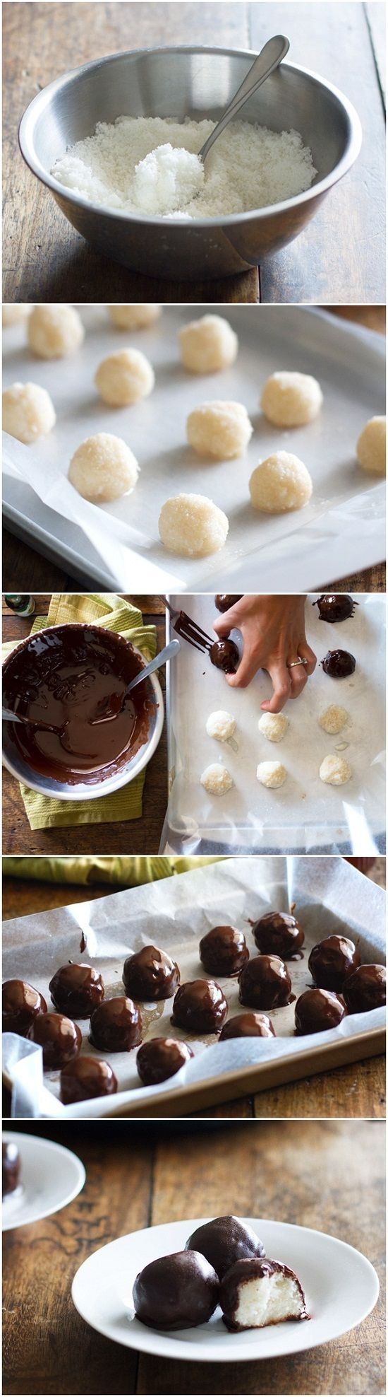 Dark Chocolate Coconut Balls