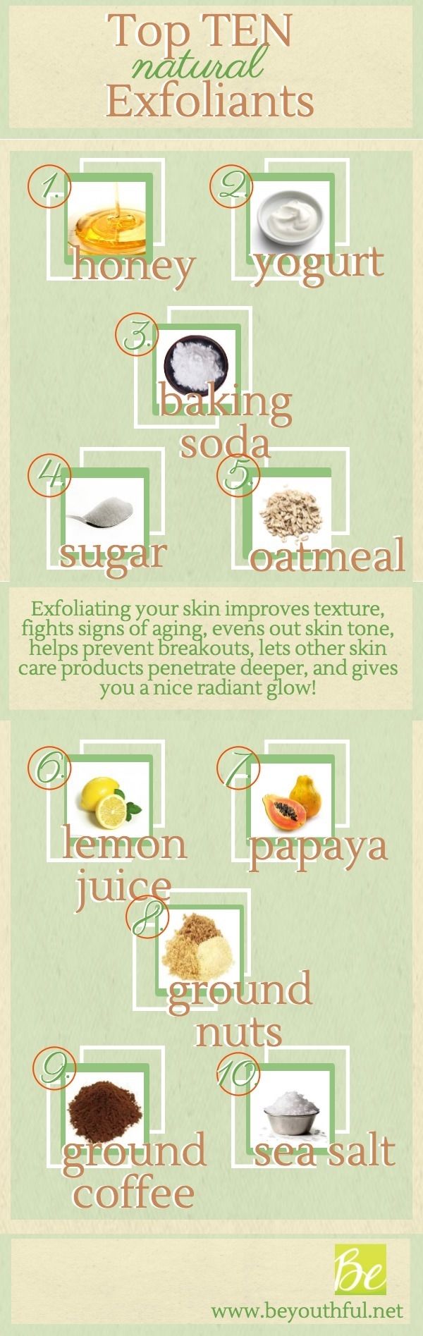 Top 10 Natural Exfoliants Top 10 Natural Exfoliants