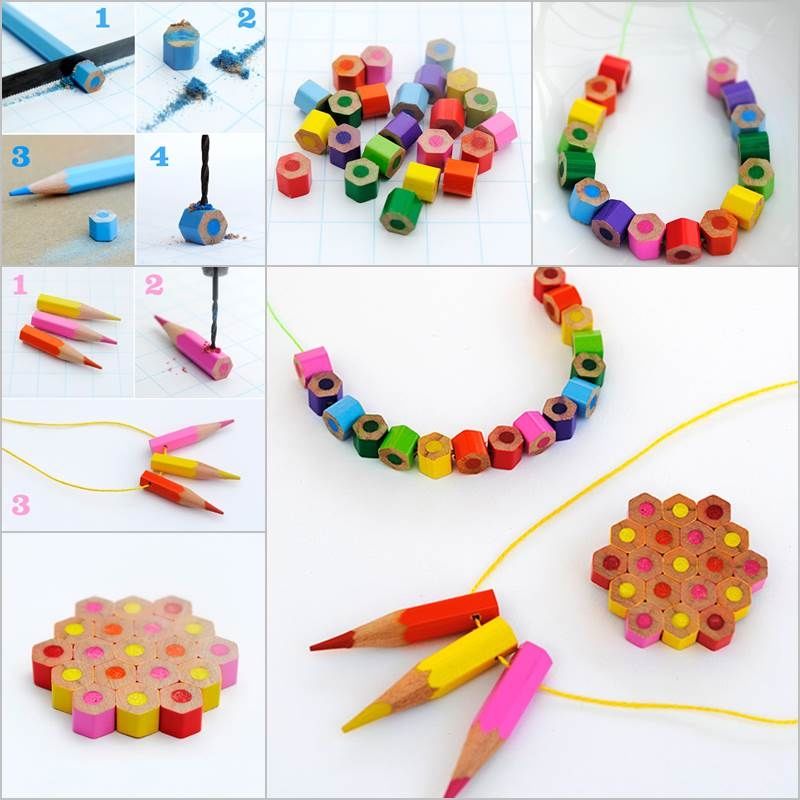 How to make colored pencil jewelry How to make colored pencil jewelry