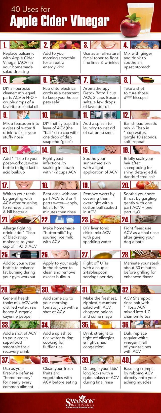 40 Uses For Natural Cider Vinegar 40 Uses For Natural Cider Vinegar