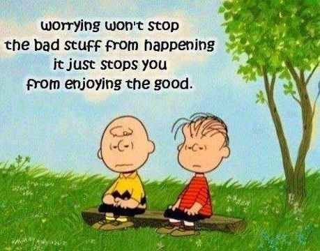 Worrying won't stop the bad stuff from happening... Worrying won't stop the bad stuff from happening...