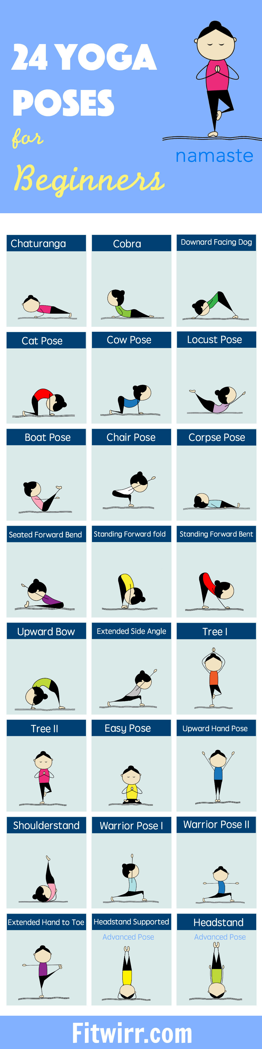 24 Yoga Poses