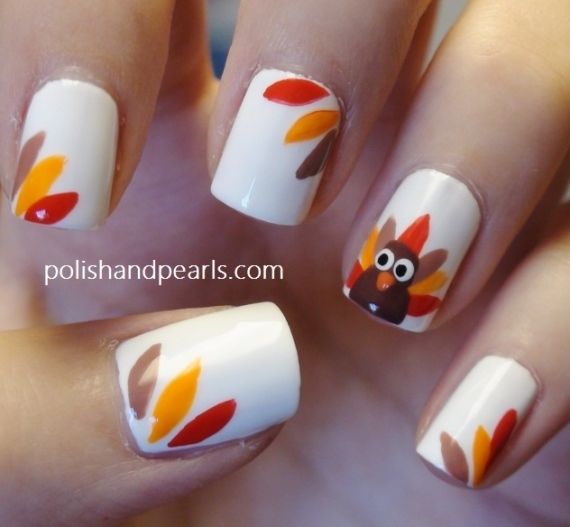 Thanksgiving Turkey Nails Thanksgiving Turkey Nails