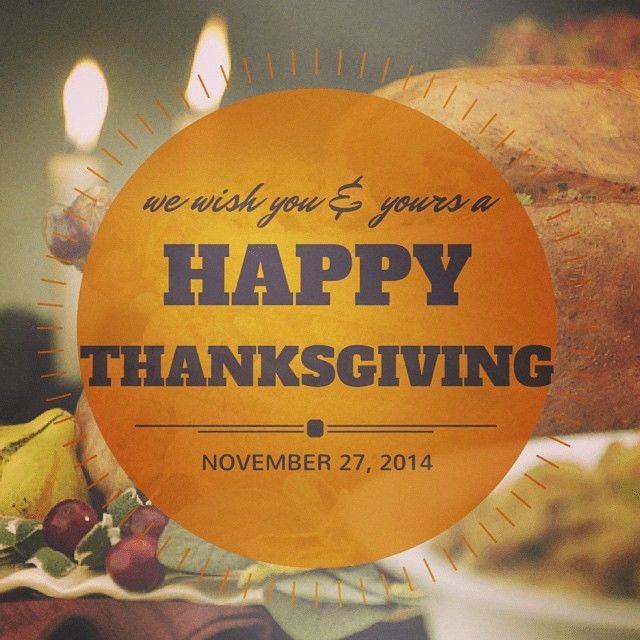 Wishing You A Happy Thanksgiving