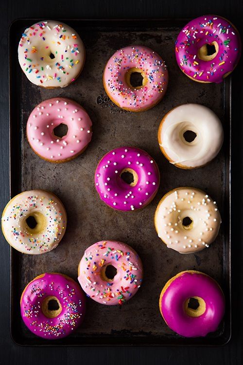 Baked Vanilla Bean Doughnuts