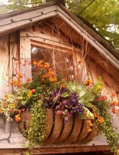 Fall Window Box Planter Fall Window Box Planter