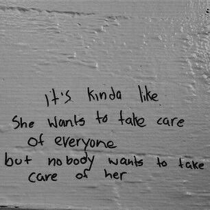 She wants to take care of everybody