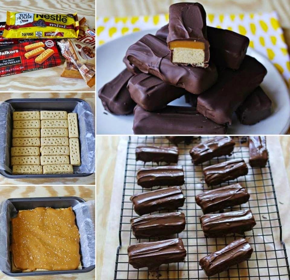 How to make twix bars at home