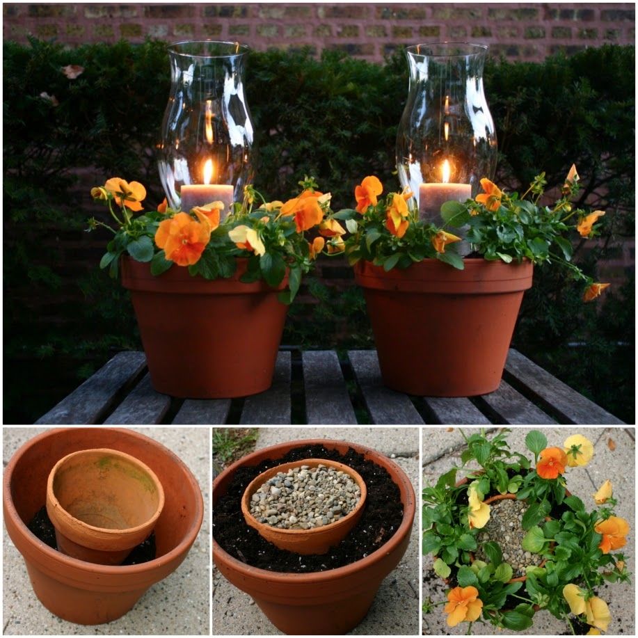 How to make Candle Planters How to make Candle Planters