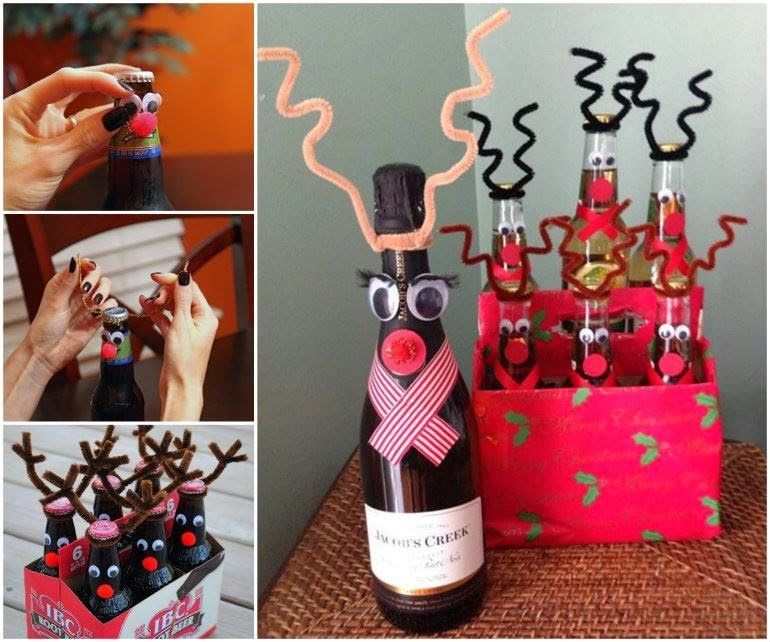How to make reindeer bottles for Christmas How to make reindeer bottles for Christmas