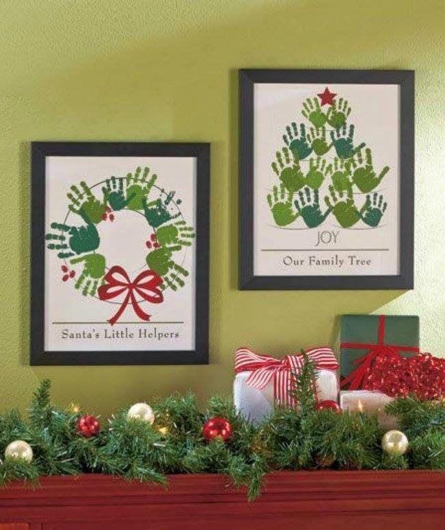DIY foot christmas art DIY foot christmas art