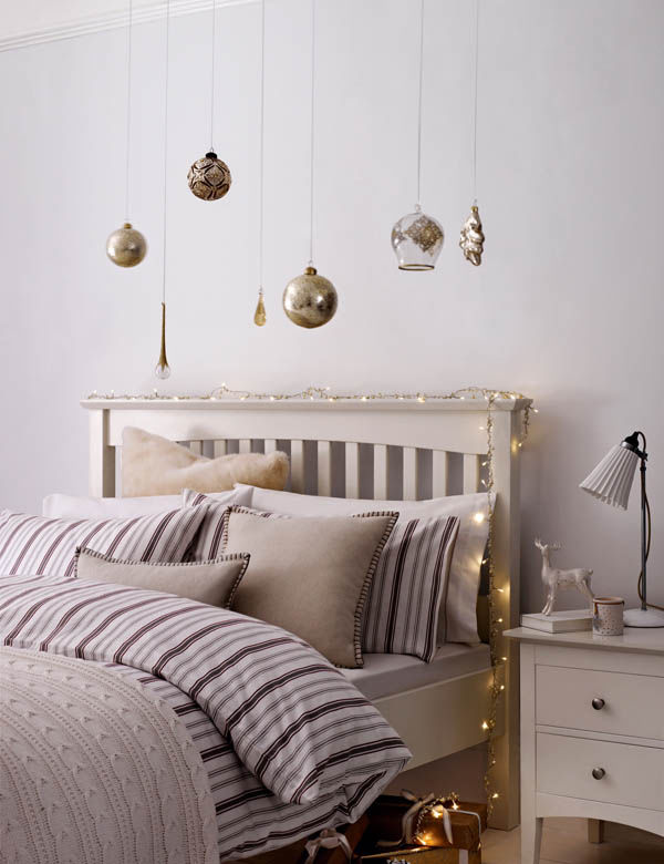 christmas Balls Above Bed christmas Balls Above Bed