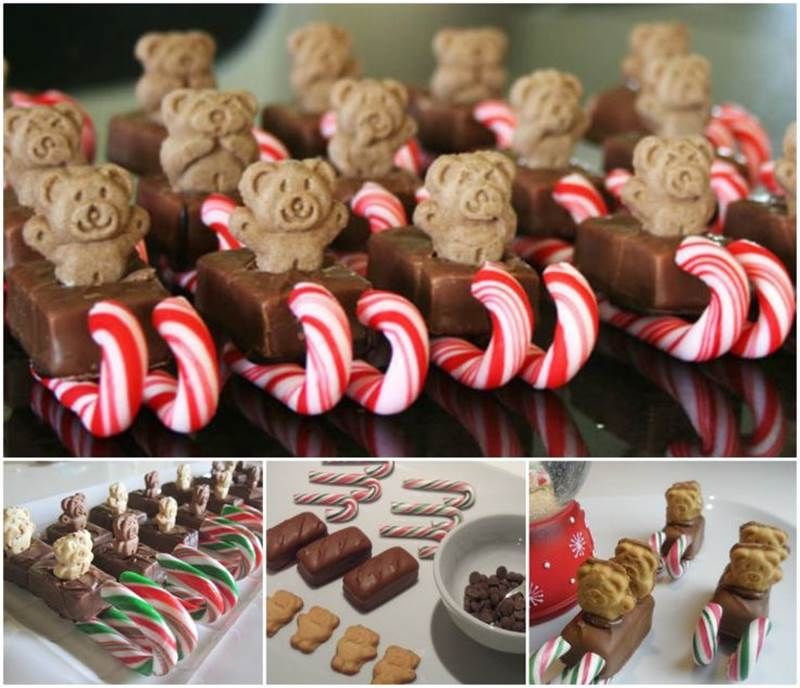 How to make teddy beat christmas sleigh snacks