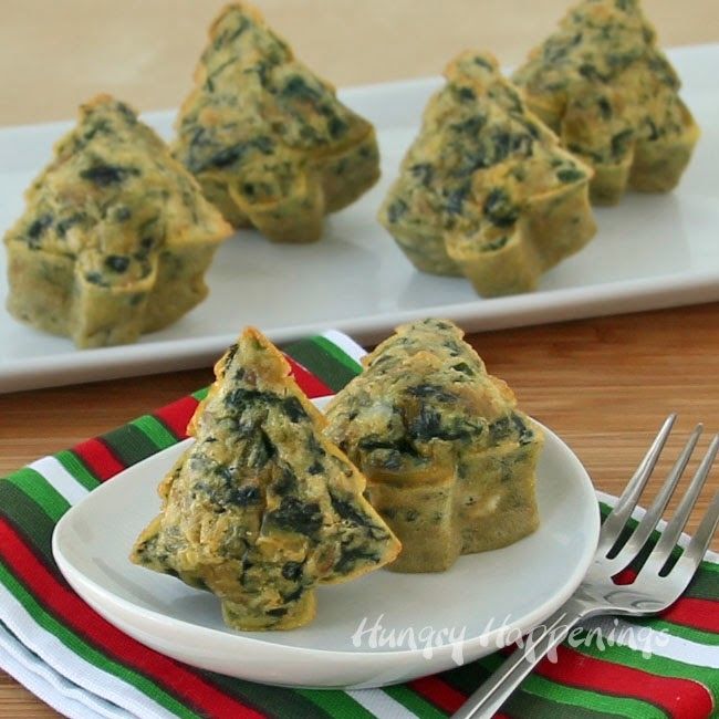 How to make spinach frittata trees