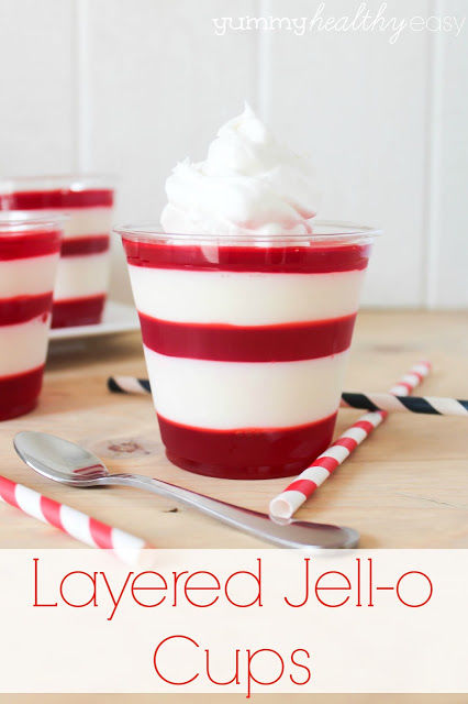 How to make layered jello cups