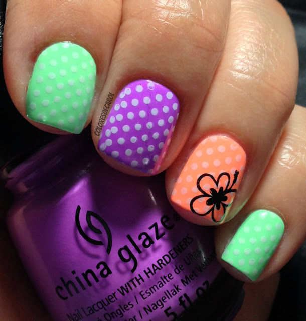 How to make china glaze neon nails