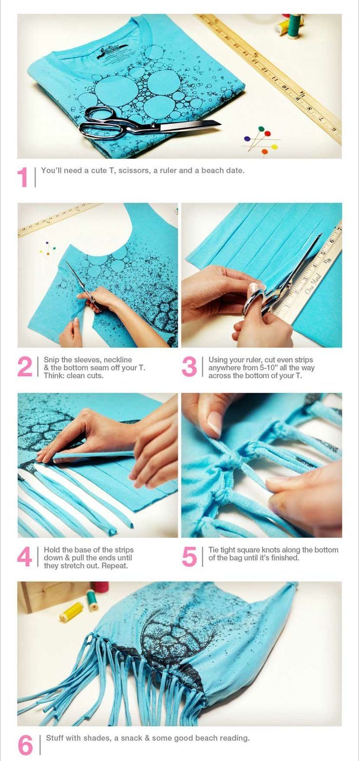 Turn A T Shirt Into A Bag Turn A T Shirt Into A Bag