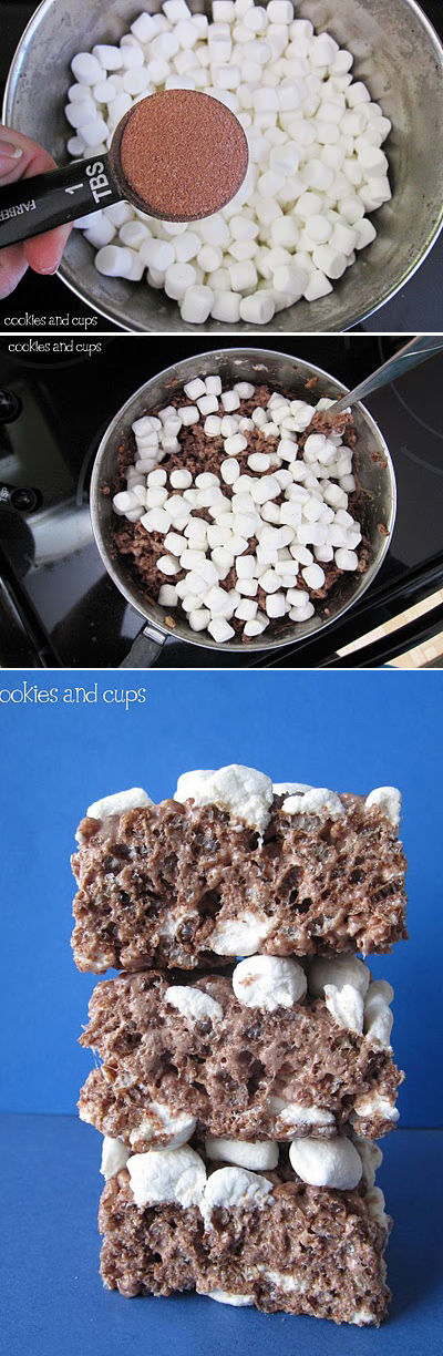 Hot Chocolate Rice Krispie Treats Hot Chocolate Rice Krispie Treats