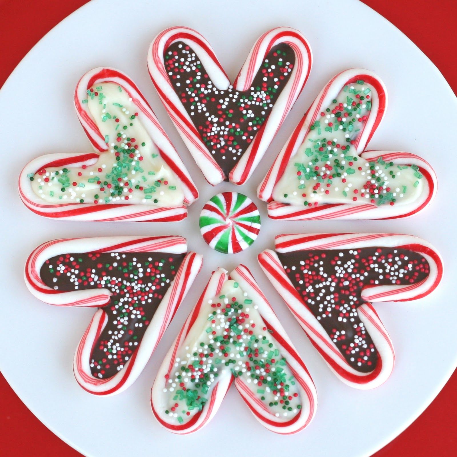 Christmas Heart Candy Canes Christmas Heart Candy Canes
