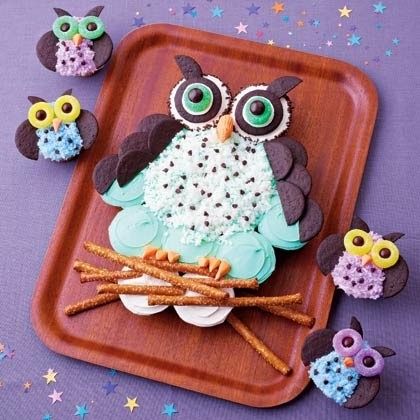 How to make sweet night owl cupcakes